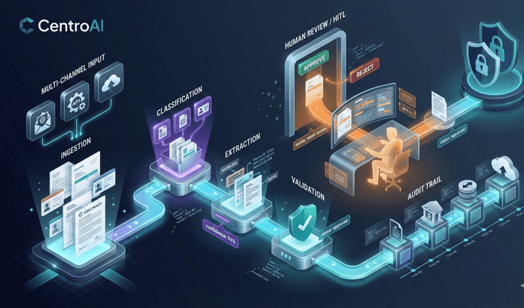 AI platform for automating document-intensive business processes